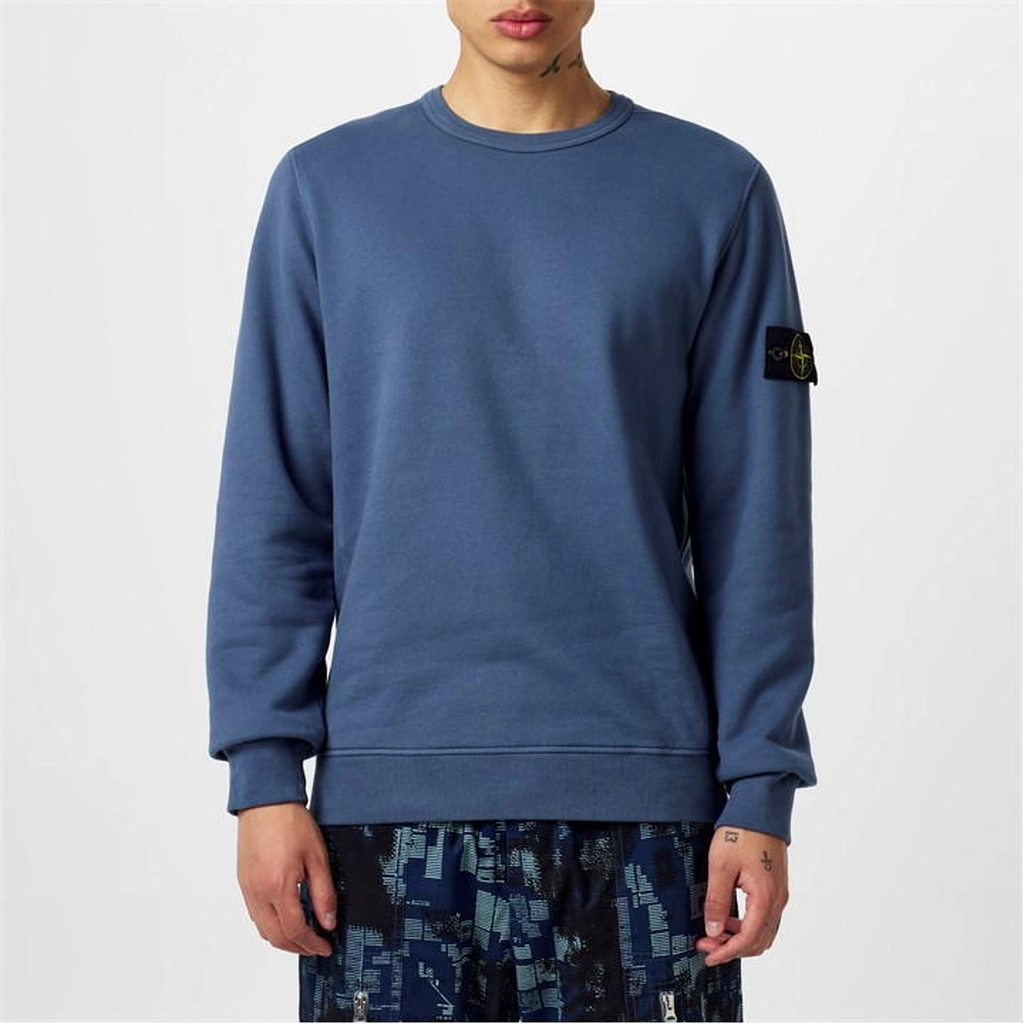 Stone Island Crew Neck Sweatshirt - Blue